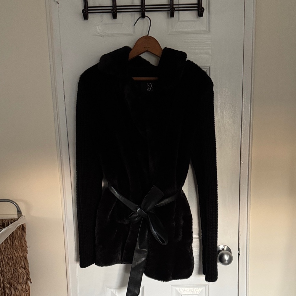 New York & Company Black Teddy Jacket